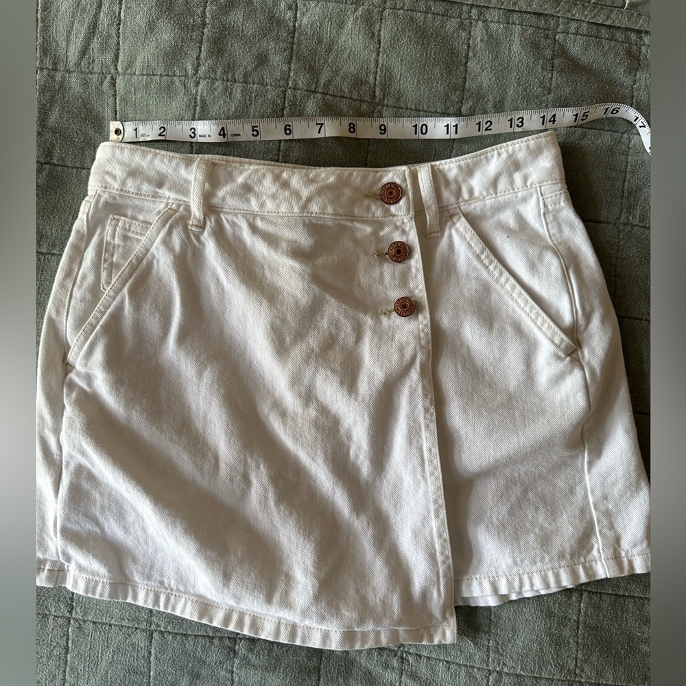 Gap White Denim Skort size 4/27